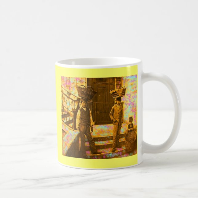 Caneca De Café cabeças de cesto de fotos vintage (Direita)