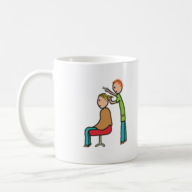 Caneca De Café Cabeleireiro (Esquerda)