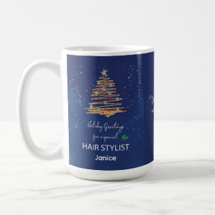 Caneca De Café Cabeleireiro Agradece Natal Faz Temporada Brilhant