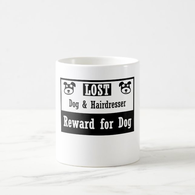 Caneca De Café Cabeleireiro perdido do cão (Centro)