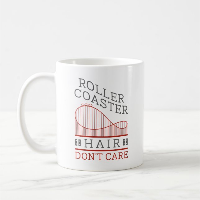 Caneca De Café Cabelo de Montanha-Russa (Esquerda)