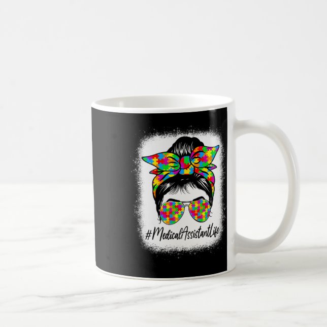Caneca De Café Cabelo Desarrumado Médico Instantâneo Apoiando a C (Direita)