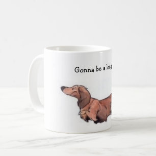 Caneca De Café Cabelo Longo Dachshund Mug
