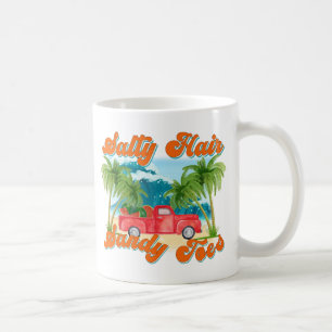 Caneca De Café Cabelo Sandy Toes Ilha Tropical