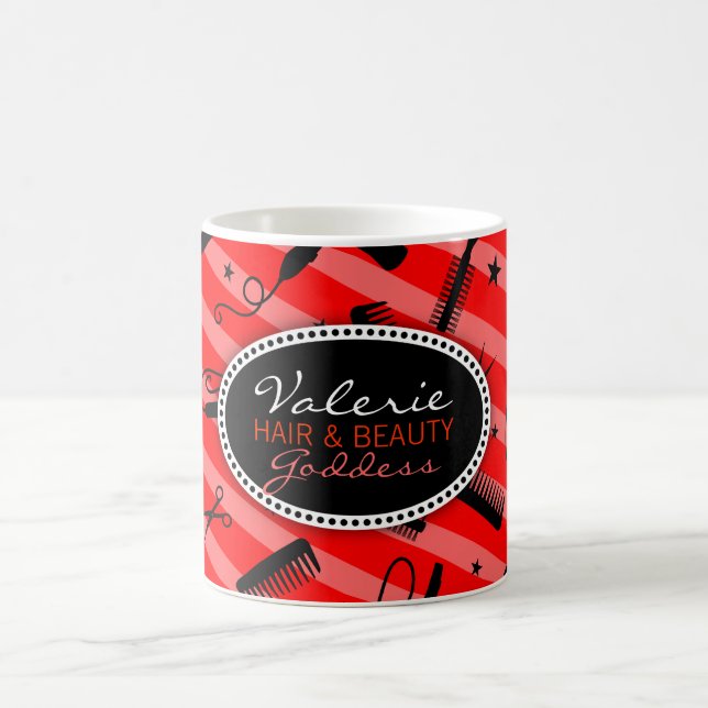Caneca De Café Cabelo vermelho clássico & beleza (Centro)