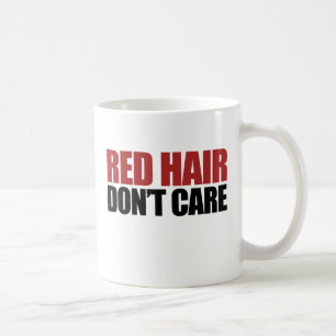 Caneca De Café Cabelo Vermelho Não se importa