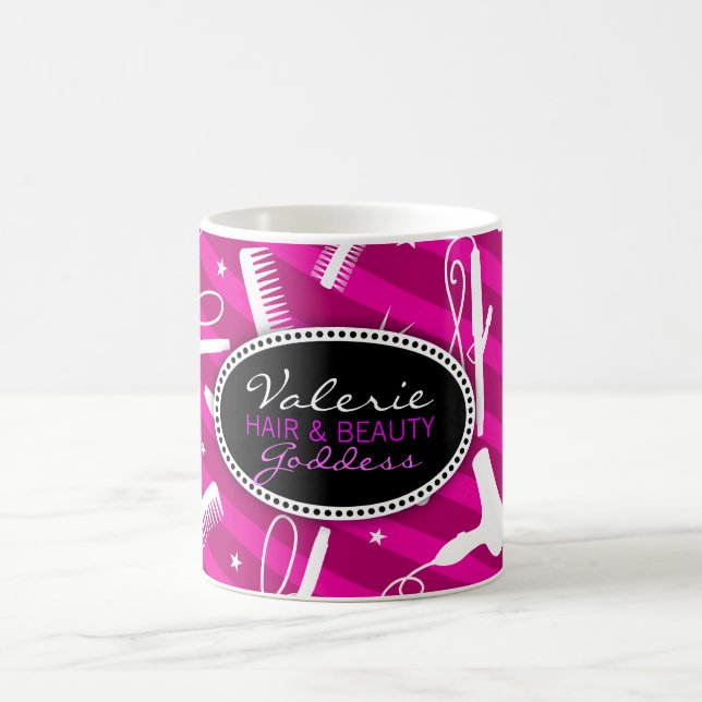Caneca De Café Cabelo violeta & beleza (Centro)
