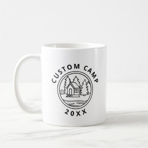 Caneca De Café Cabine de campos de jovens de verão em design pers