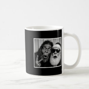 Caneca De Café Cabine de Fotografia Funny Bigfoot Com Papai Noel 
