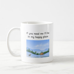 Caneca De Café Cabine de Lugar Feliz