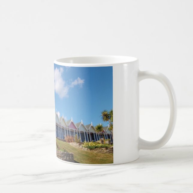 Caneca De Café Cabines de Praia Tradicionais Britânicas (Direita)