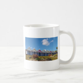 Caneca De Café Cabines de Praia Tradicionais Britânicas