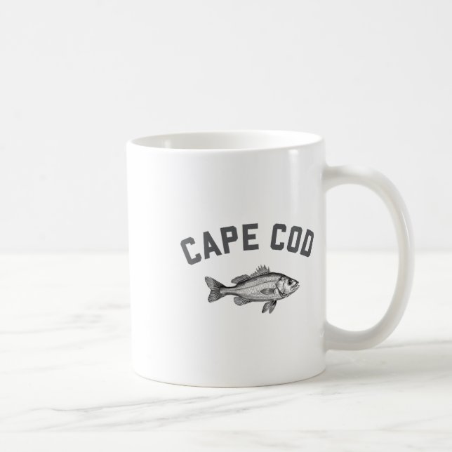 Caneca De Café Cabo Cod Massachusetts Pescando Robalos  (Direita)