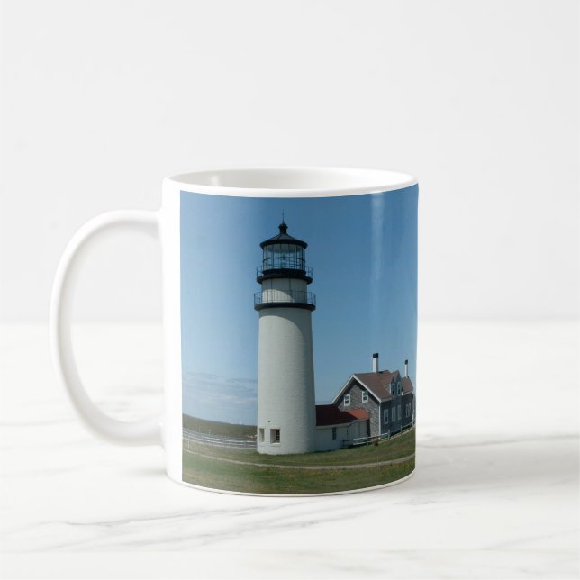 Caneca De Café Cabo Cod National Seashore, Highland Lighthouse MÃ (Esquerda)