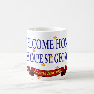 Caneca De Café Cabo Home bem-vindo St George de USS