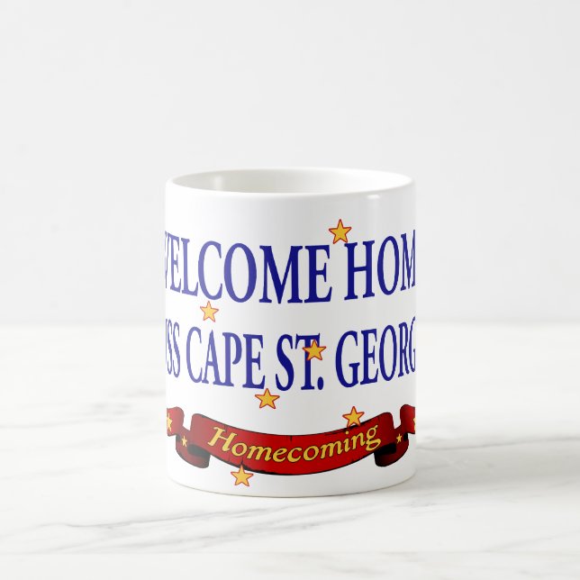 Caneca De Café Cabo Home bem-vindo St George de USS (Centro)