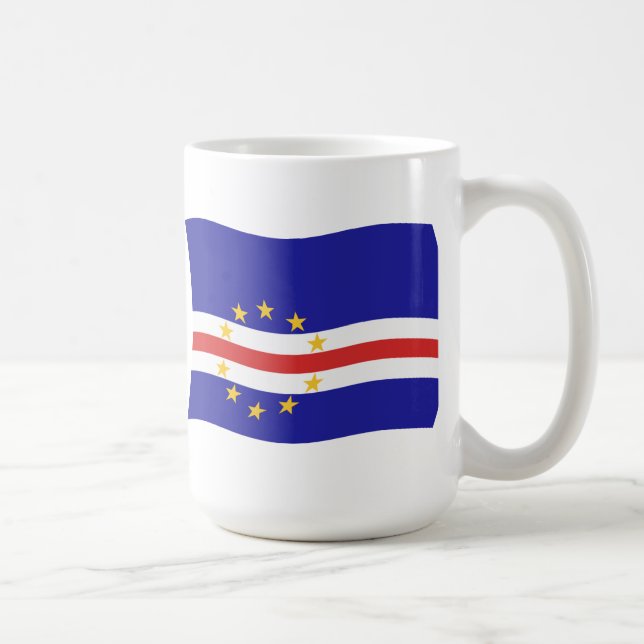 Caneca De Café Cabo Verde Flag Mug (Direita)