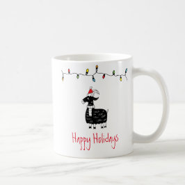 Caneca De Café Cabra de Natal Whimsical