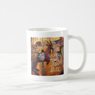 Caneca De Café Cabra feliz Nunca É Tarde Demais