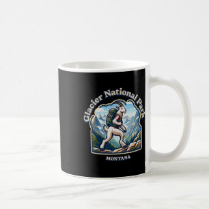 Caneca De Café Cabra Montês Fazendo Trilha No Parque Nacional Gla