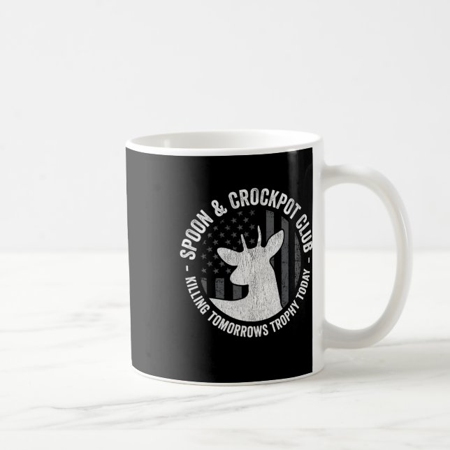 Caneca De Café Caça A Caçadores Engraçados De Deer Deer (Direita)