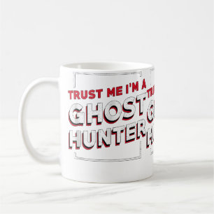 Caneca De Café Caça a Fantasmas Paranormal Assustador Confie em M