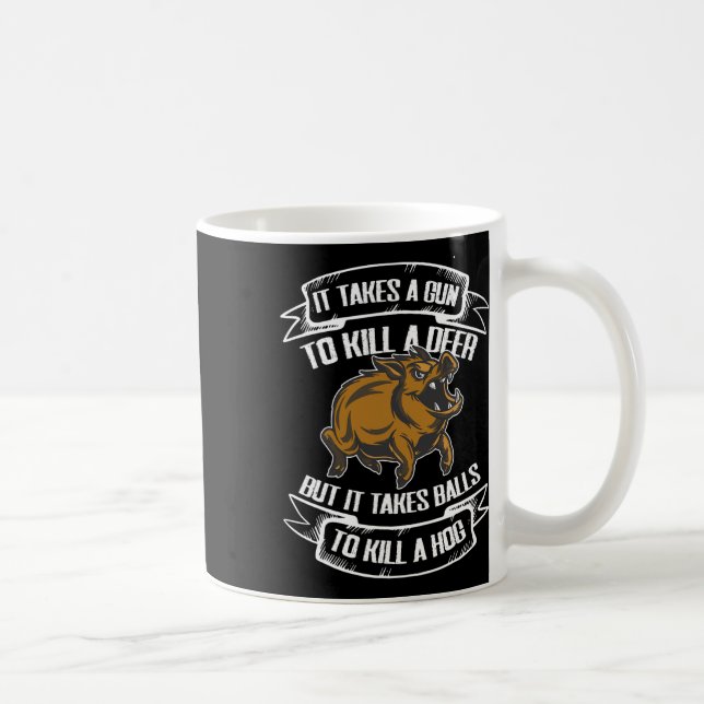 Caneca De Café Caça a javalis selvagens (Direita)