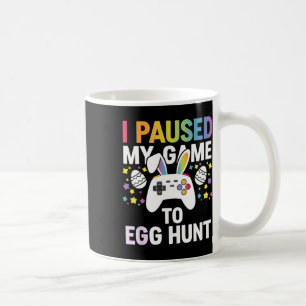 Caneca De Café Caça ao Ovo de Páscoa de Jogos de Vídeo de Coelho