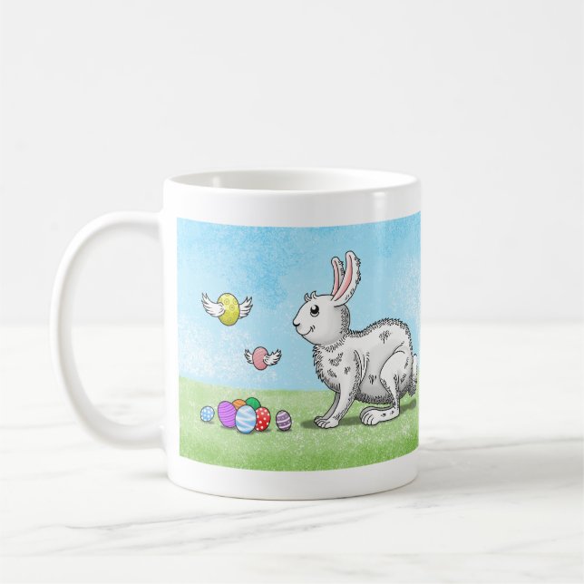 Caneca De Café Caça ao Ovo do Coelho da Páscoa (Esquerda)