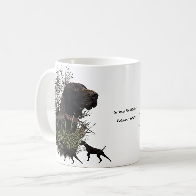 Caneca De Café Caça às aves, Ponteiro de Aproximação Alemão (Frente Esquerda)