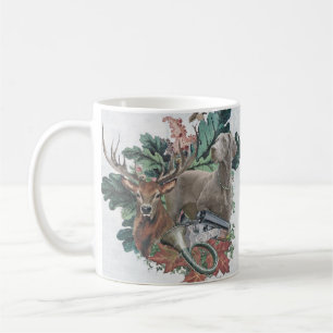 Caneca De Café Caça com um Weimaraner, "Espírito de Cinzas"
