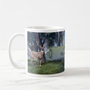 Caneca De Café Caça de Acampamento de Veados