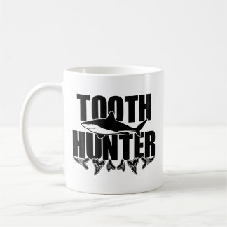 Caneca De Café Caça de Dentes Paleontologia Tubarão Coleção