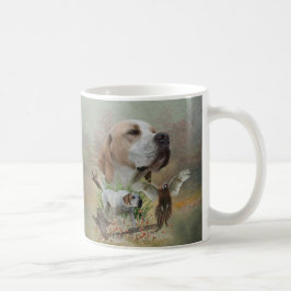 Caneca De Café Caça de faisão com ponteiros, arte