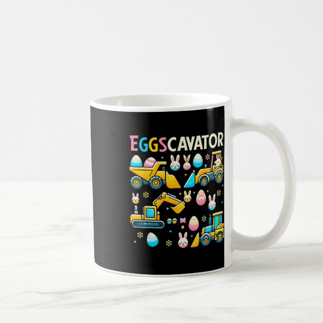 Caneca De Café Caça De Ovos De Páscoa Eggscavator Para (Direita)