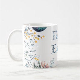 Caneca De Café Caça de Ovos de Primavera de Páscoa Floral Elegant