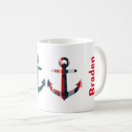 Caneca De Café Caça Personalizada Padrada Náutica