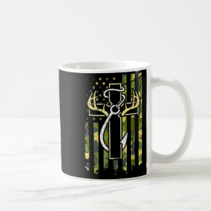 Caneca De Café Caça Pesca Fé Cruz Veado Antílope Americano