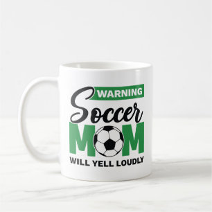Caneca De Café Caçador de Advertência Mamãe Gritará Loucamente