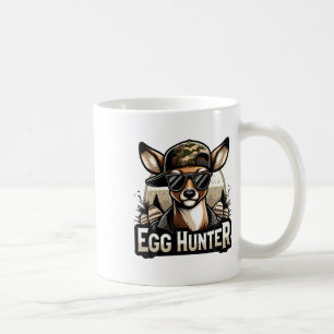 Caneca De Café Caçador de Ovos Veado Buck Cap Retro Caça ao Veado