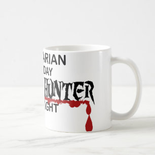 Caneca De Café Caçador do zombi do bibliotecário