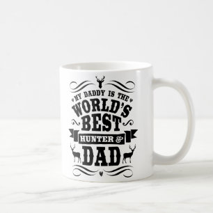 Caneca De Café Caçador & o pai do meu mundo do pai o melhor