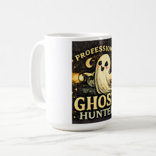 Caneca De Café Caçador Profissional de Fantasmas Divertido Hallow