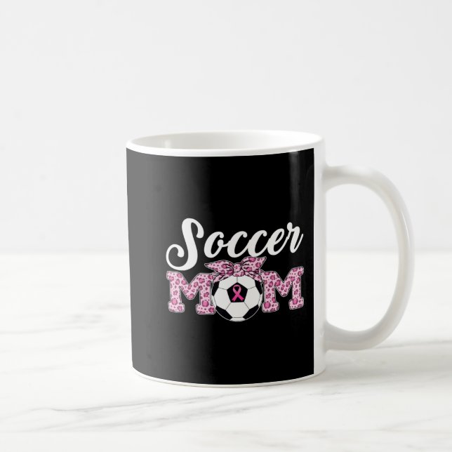 Caneca De Café Caçadora Mãe Cancer Mama Sensibilização Friso Rosa (Direita)