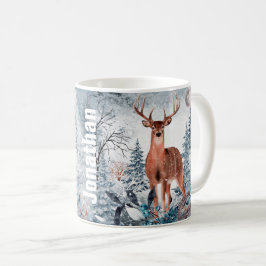 Caneca De Café Caçadores de cervos personalizados