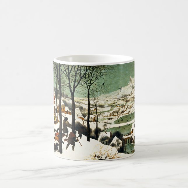 Caneca De Café Caçadores de Pieter Bruegel na neve (Centro)