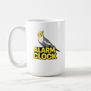 Caneca De Café Cacatua Relógio Alarme