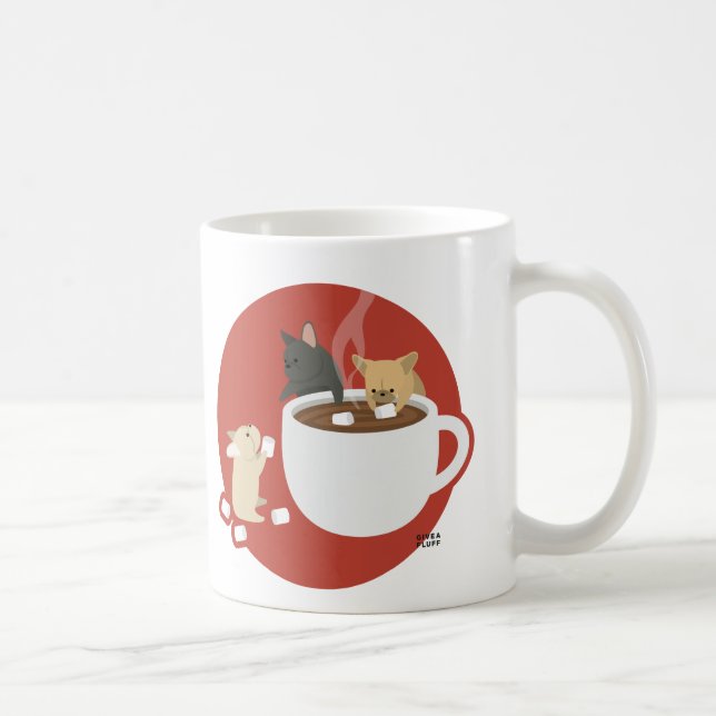 Caneca De Café Cacau de Frenchie (Direita)