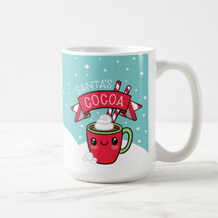 Caneca De Café Cacau e biscoitos para o papai noel