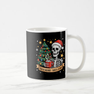 Caneca De Café Cacau Quente Esqueleto Retro Meio Alegre Meio Assu